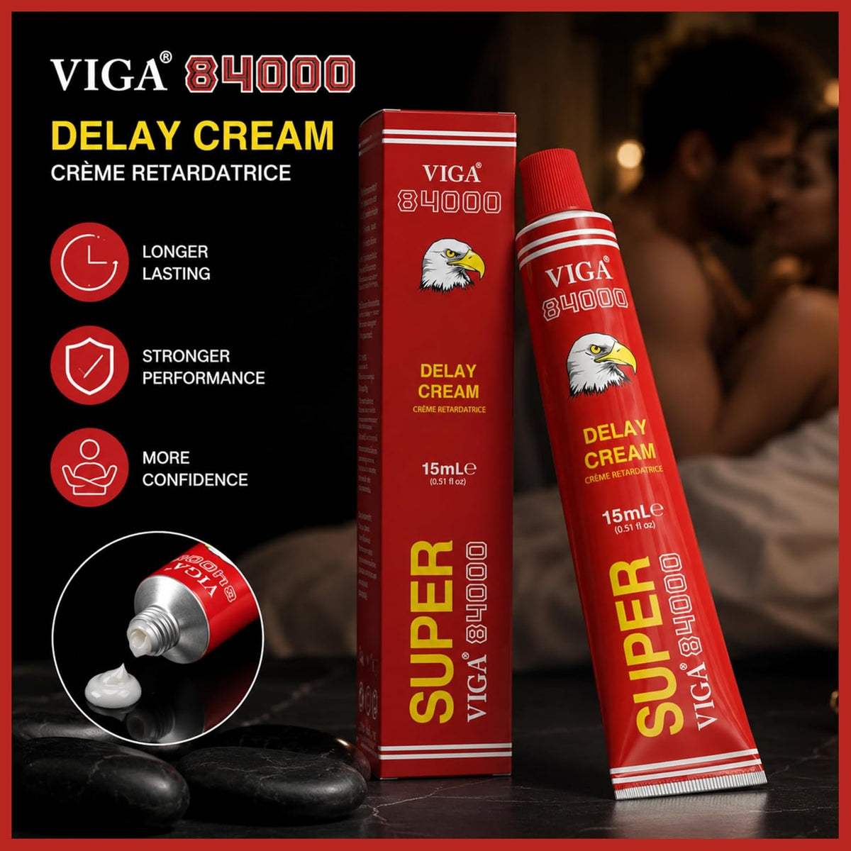 Super Viga 840000 Delay Cream for Men - Desensitizing Formula