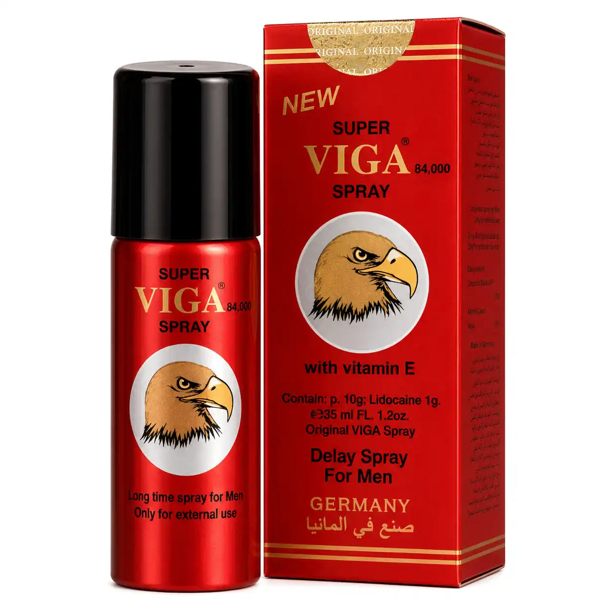 Super VIGA 84000 Men's Personal Care Spray - 2 Pack